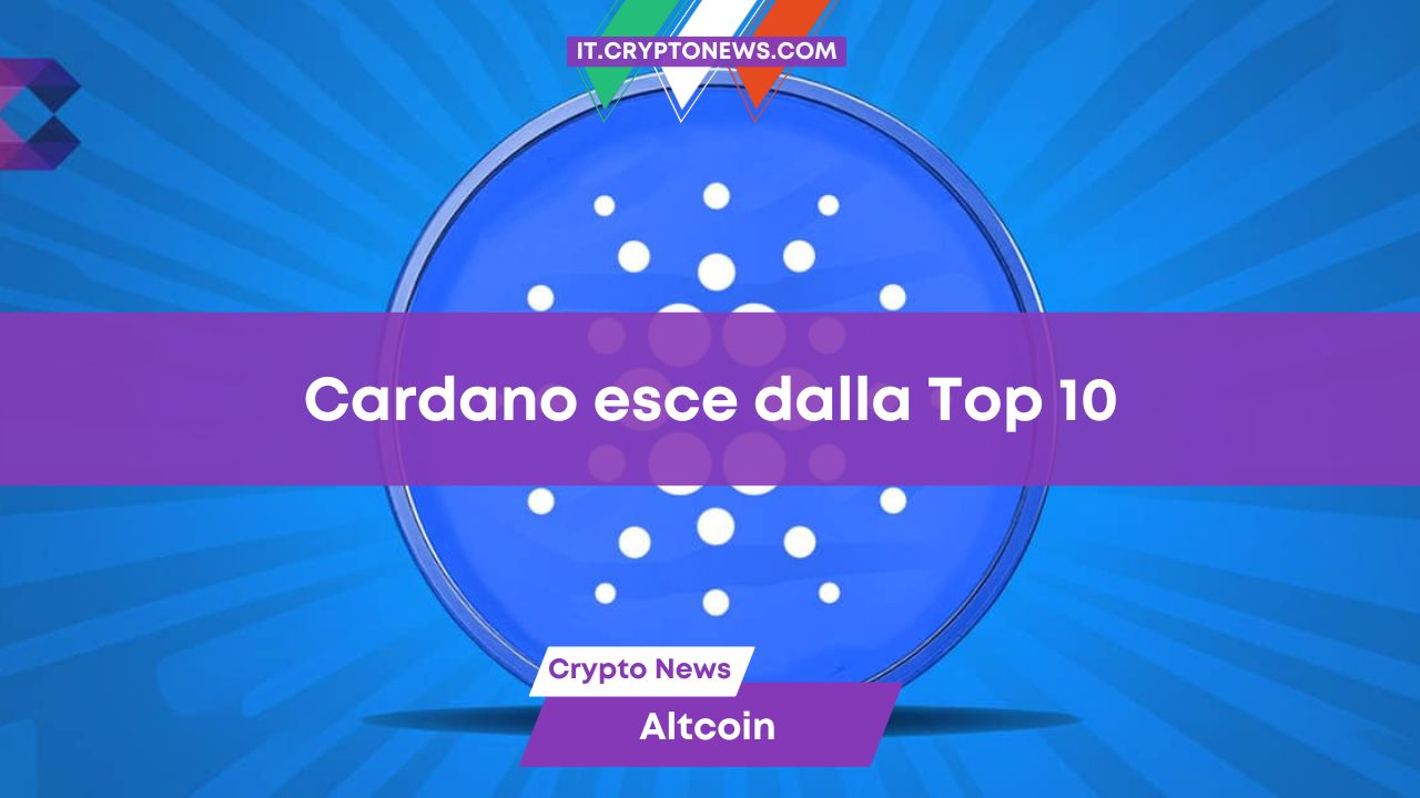 Cardano lotta per rientrare nella top 10 dopo il sorpasso da parte di Tron