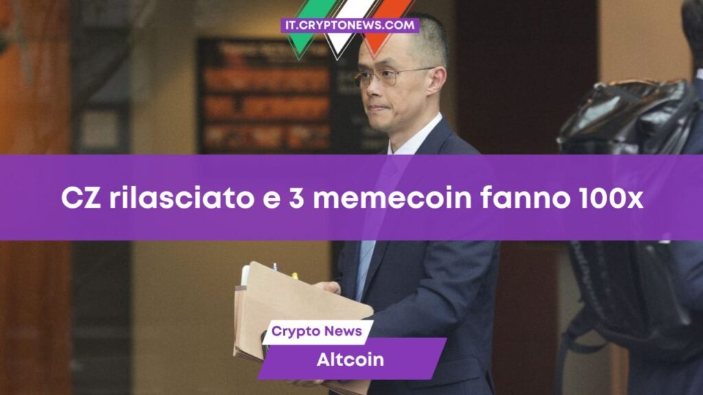 CZ esce di prigione e 3 memecoin fanno 100x su DEXTools