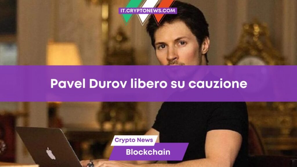 Pavel Durov rilasciato su cauzione (€5 milioni) ma non può lasciare la Francia