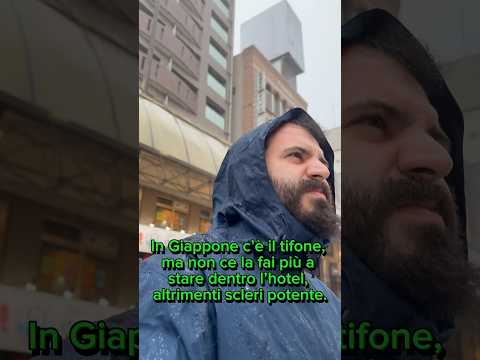 Tifone in Giappone #giappone non fate come me