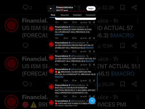 Dati positivi oggi pomeriggio