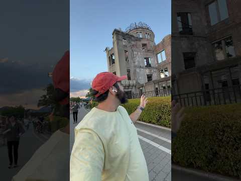 Mi trovo a Hiroshima, di fronte alla Cupola della Bomba Atomica #giappone