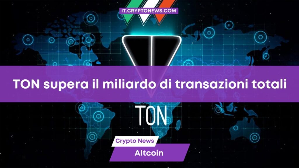 La blockchain TON supera il miliardo di transazioni totali grazie a DOGS