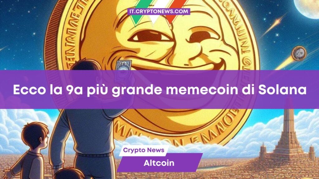 Questa nuova memecoin è diventata la 9a più grande su Solana in meno di un mese