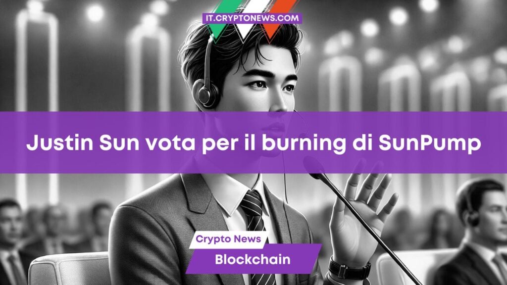 SunPump adotterà un burning trasparente al 100%, parola di Justin Sun