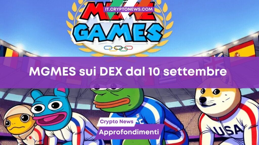 La nuova meme coin MGMES debutta sui DEX il 10 settembre