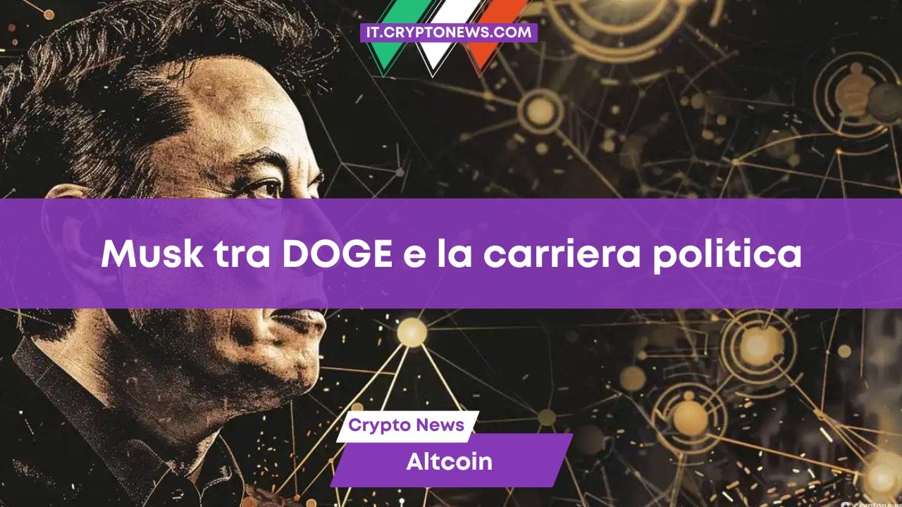 La meme coin DOGE alimenta le speculazioni sulle ambizioni politiche di Elon Musk sotto la presidenza di Trump