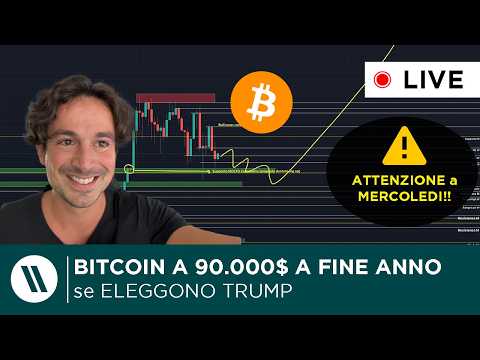 BITCOIN a 90.000$ SE VIENE ELETTO TRUMP o a 30.000 SE VIENE ELETTA HARRIS  ATTENZIONE A MERCOLEDI!