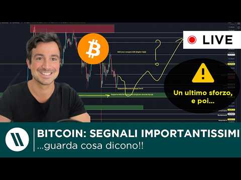 BITCOIN: 2 SEGNALI IMPORTANTISSIMI!! (guarda!)  UN ULTIMO SFORZO, E POI…