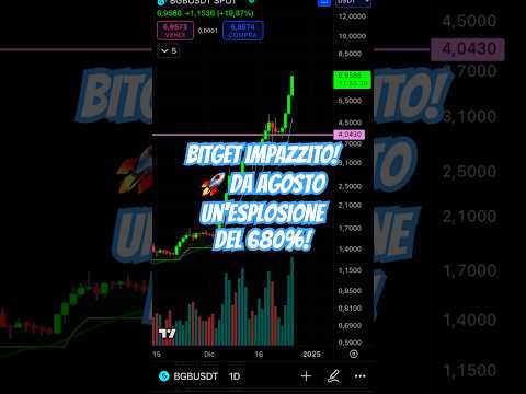 BITGET IMPAZZITO! 🚀 Da agosto un’esplosione del 680% #crypto %bitget #trading