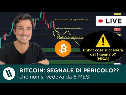 BITCOIN: SEGNALE DI PERICOLO!! (non si vedeva da GIUGNO)  USDT: COSA SUCCEDERA’ DAL 1 GENNAIO?