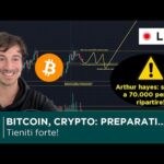 BITCOIN, CRYPTO: NEWS e ANALISI DI MERCATO  CROLLO A 70.000 E POI RIPARTENZA A 250.000 (A. HAYES)