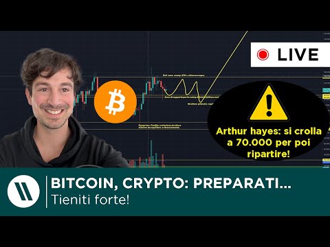 BITCOIN, CRYPTO: NEWS e ANALISI DI MERCATO  CROLLO A 70.000 E POI RIPARTENZA A 250.000 (A. HAYES)