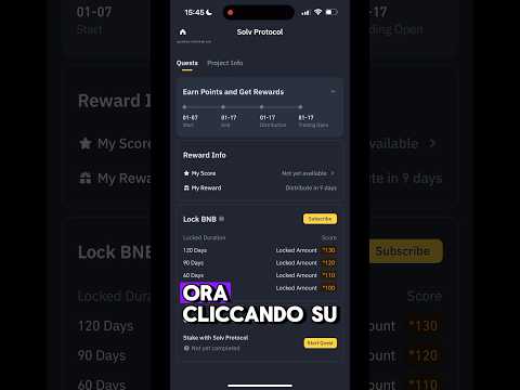 🔍BINANCE MEGADROP (SOLV): GUIDA COMPLETA PASSO-PASSO #crypto #bitcoin #binance