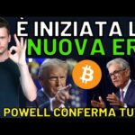 🚨 INCREDIBILE POWELL: INIZIA UNA NUOVA ERA 🚨 MORNING w/CRYPTO: BITCOIN / ALTCOINS [time sensitive]