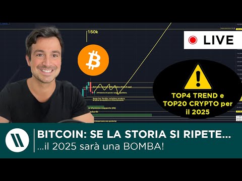 BITCOIN: SE LA STORIA SI RIPETE, il 2025 SARÀ UNA BOMBA!!  TOP 4 TREND e CRYPTO DEL 2025