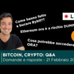 BITCOIN, CRYPTO: DOMANDE E RISPOSTE  Bybit Hack, Ethereum a RISCHIO?, previsioni BTC e altcoin