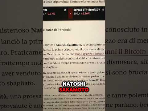 😂BREAKING: SCOPERTO IL VERO INVENTORE DI BITCOIN!! #crypto #trading #bitcoin