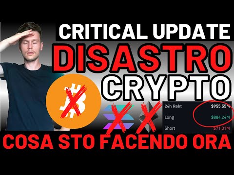 🚨❌ DISASTRO NOTTURNO: COSA FACCIO ORA ❌🚨 MORNING w/CRYPTO: BITCOIN / ALTCOINS [time sensitive]