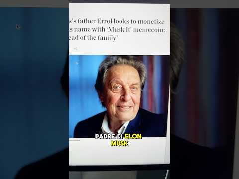 🤮IL PADRE DI ELON MUSK LANCIA UNA MEMECOIN (imbarazzante) #crypto #bitcoin #memecoin