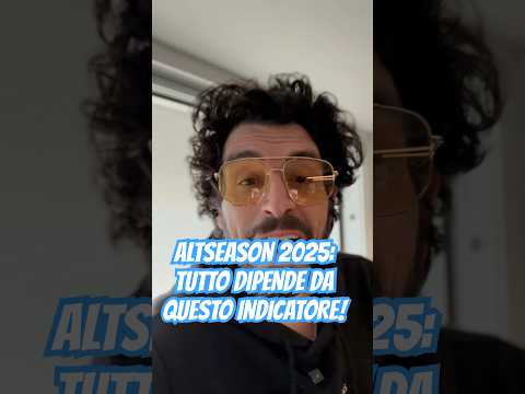 ALTSEASON 2025: TUTTO DIPENDE da QUESTO INDICATORE! 📈 #altseason #altcoin2025 #altcoinseasonindex