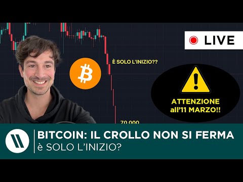 BITCOIN, CRYPTO: il CROLLO NON SI FERMA! (è SOLO L’INIZIO?)  TARGET 70.000$ (secondo Arthur Hayes)