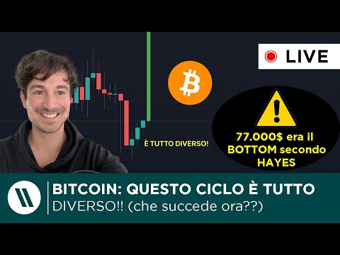 BITCOIN, CRYPTO: QUESTO CICLO È TUTTO DIVERSO! COSA SUCCEDERÀ ORA?  77.000 ERA il BOTTOM, ora SU