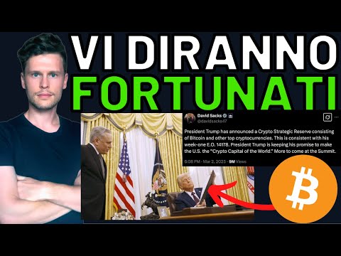 🚨 VI DIRANNO CHE SIETE STATI FORTUNATI 🚨 MORNING w/CRYPTO: BITCOIN / ALTCOINS [time sensitive]