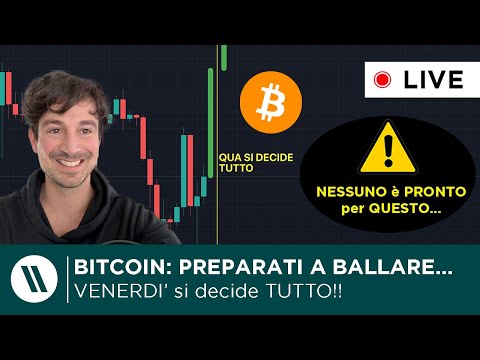 BITCOIN, CRYPTO: TIENITI FORTE… VENERDI’ SI DECIDE TUTTO!! (NESSUNO è PRONTO…)