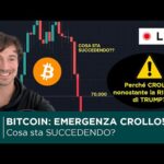 BITCOIN, CRYPTO: EMERGENZA CROLLO. CHE SUCCEDE? PERCHÉ SCENDE TUTTO?  TRUMP terrorizza anche NASDAQ