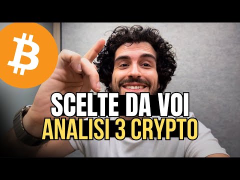 BITCOIN e CRYPTO: Le 3 CRYPTO SCELTE DA VOI! Analisi Tecnica e Ciclica