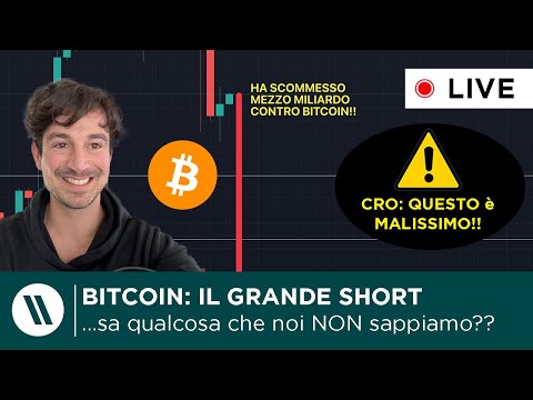 BITCOIN, CRYPTO: TI STANNO MANIPOLANDO! STA PER SUCCEDERE QUALCOSA DI GROSSO?  CRO: QUESTO è MALE!!