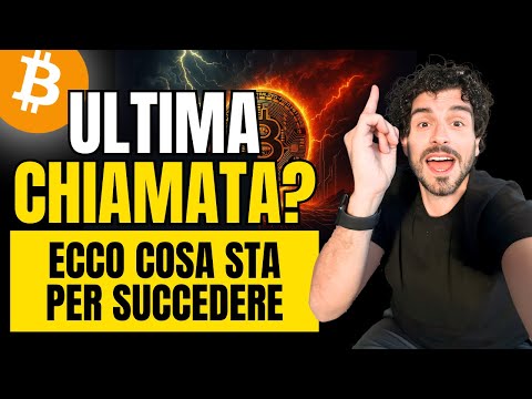 BITCOIN: Opportunità o ultima chiamata? Ecco cosa sta per succedere