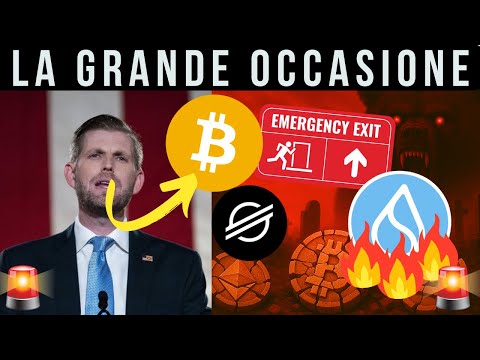 🚨 E’ LA PIU GRANDE OCCASIONE?! 🚨 MORNING w/CRYPTO: BITCOIN / ALTCOINS [time sensitive]