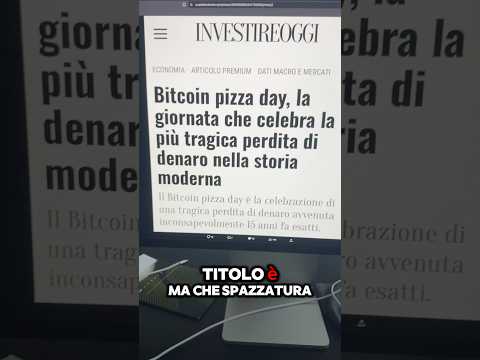 😱“LA PIÙ TRAGICA PERDITA DI DENARO DELLA STORIA MODERNA” #crypto #bitcoin