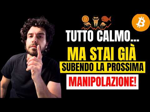 BITCOIN: Il vero rischio oggi non è il crollo… è farsi manipolare
