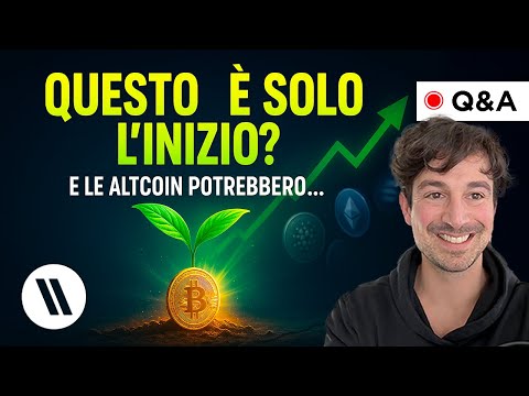 BITCOIN, CRYPTO: QUESTO È SOLO L’INIZIO? (E LE ALTCOIN POTREBBERO…)