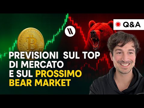 BITCOIN, CRYPTO: PREVISIONI SUL TOP DI MERCATO E SUL PROSSIMO BEAR MARKET