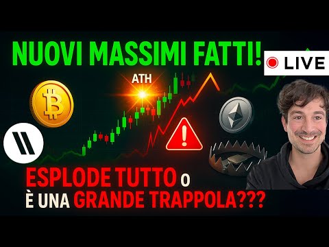 BITCOIN, CRYPTO: NUOVI MASSIMI FATTI! STA PER ESPLODERE TUTTO o È UNA GRANDE TRAPPOLA??