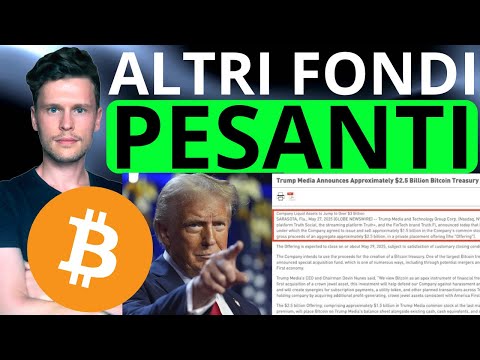 🚨 STANNO ENTRANDO ALTRI FONDI PESANTI!! 🚨 MORNING w/CRYPTO: BITCOIN / ALTCOINS [time sensitive]