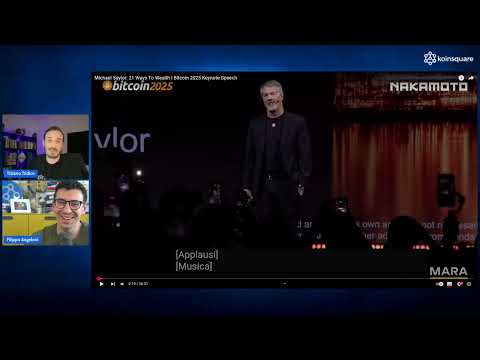 Reagiamo allo Speech di Michael J. Saylor al Bitcoin 2025