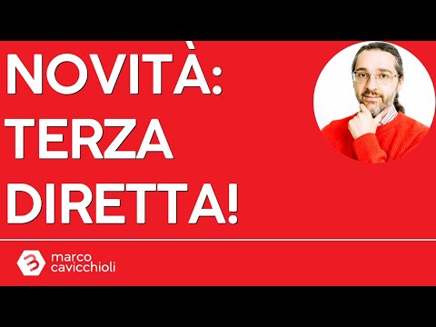 Novità: terza diretta settimanale per rispondere alle vostre domande!