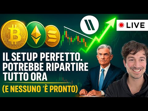BITCOIN, CRYPTO: IL SETUP PERFETTO. POTREBBE RIPARTIRE TUTTO ORA (E NESSUNO È PRONTO)
