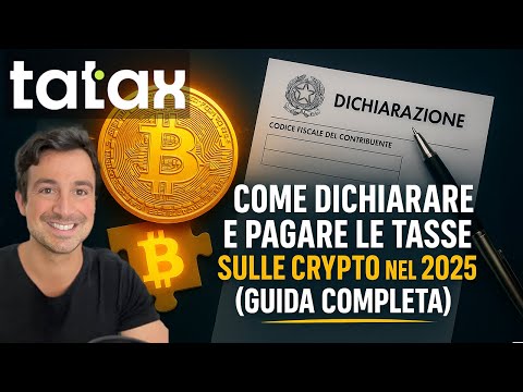 COME DICHIARARE E PAGARE LE TASSE SULLE CRYPTO NEL 2025 (GUIDA COMPLETA) con TATAX