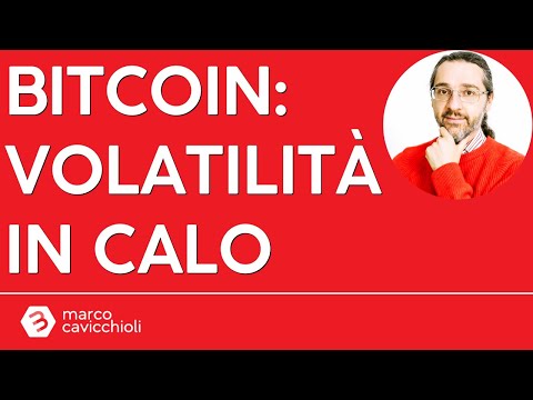 Bitcoin: volatilità in calo (da mesi)