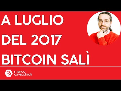 A luglio il prezzo di Bitcoin salì (nel 2017)