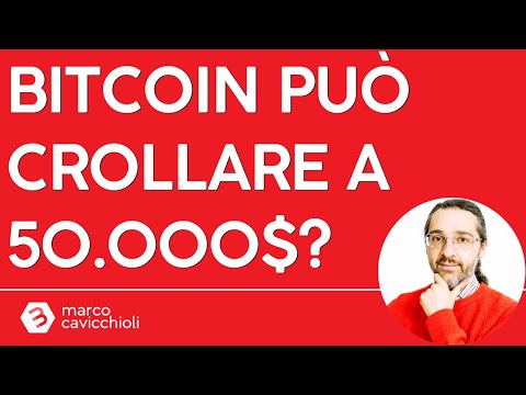 Bitcoin può crollare a 50.000$