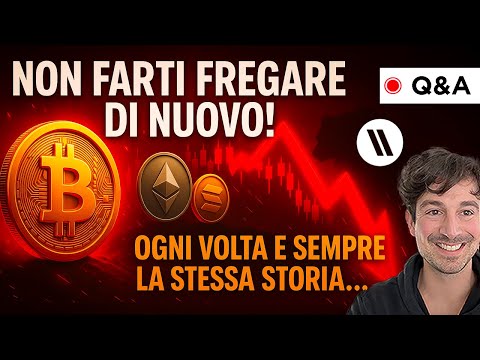 BITCOIN, CRYPTO: NON FARTI FREGARE DI NUOVO! (OGNI VOLTA È SEMPRE LA STESSA STORIA…)