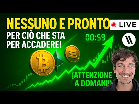 BITCOIN, CRYPTO: NESSUNO È PRONTO PER CIÒ CHE STA PER ACCADERE!! (attenzione a DOMANI!!)