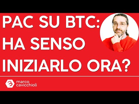 Ha senso iniziare ora un PAC su Bitcoin?